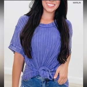 ZENANA Oversized Mineral Wash T-Shirt - S/M